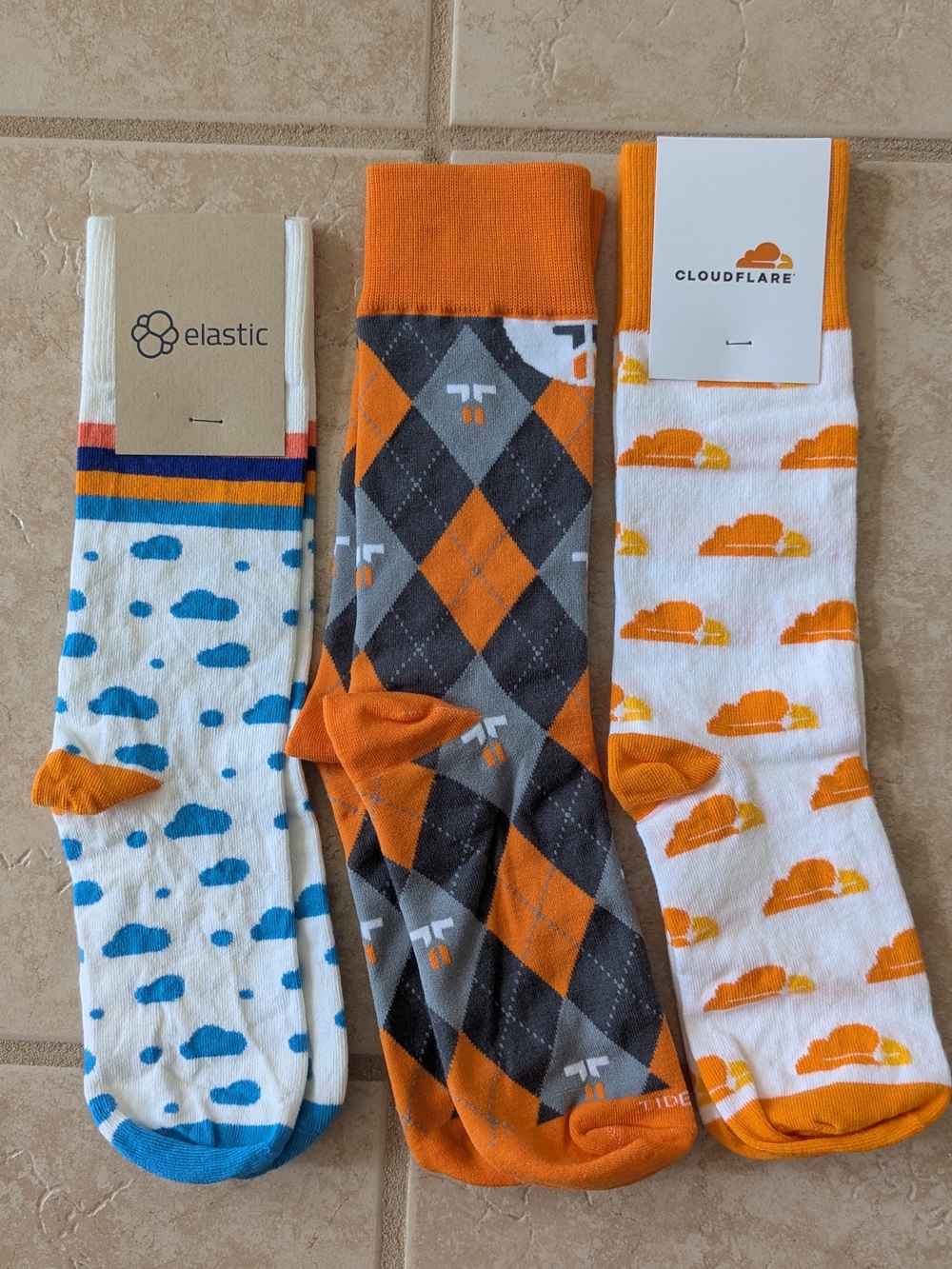 Set of 3 - Patterned crew socks